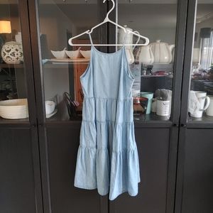 Cotton Tiered Mini Dress